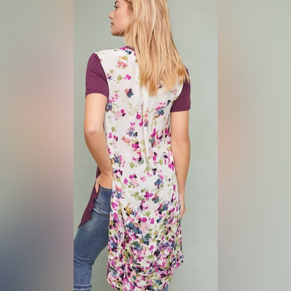 Anthropologie Springtime Garden Tunic - Picture 1 of 8